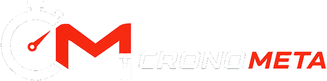 Logo de CronoMeta para fondo oscuro